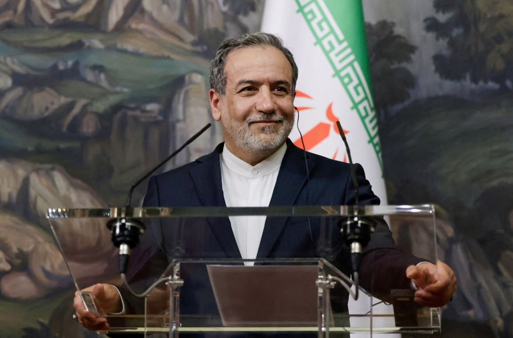 Iran's Foreign Minister Abbas Araqchi attends a press conference, in Moscow. — Reuters