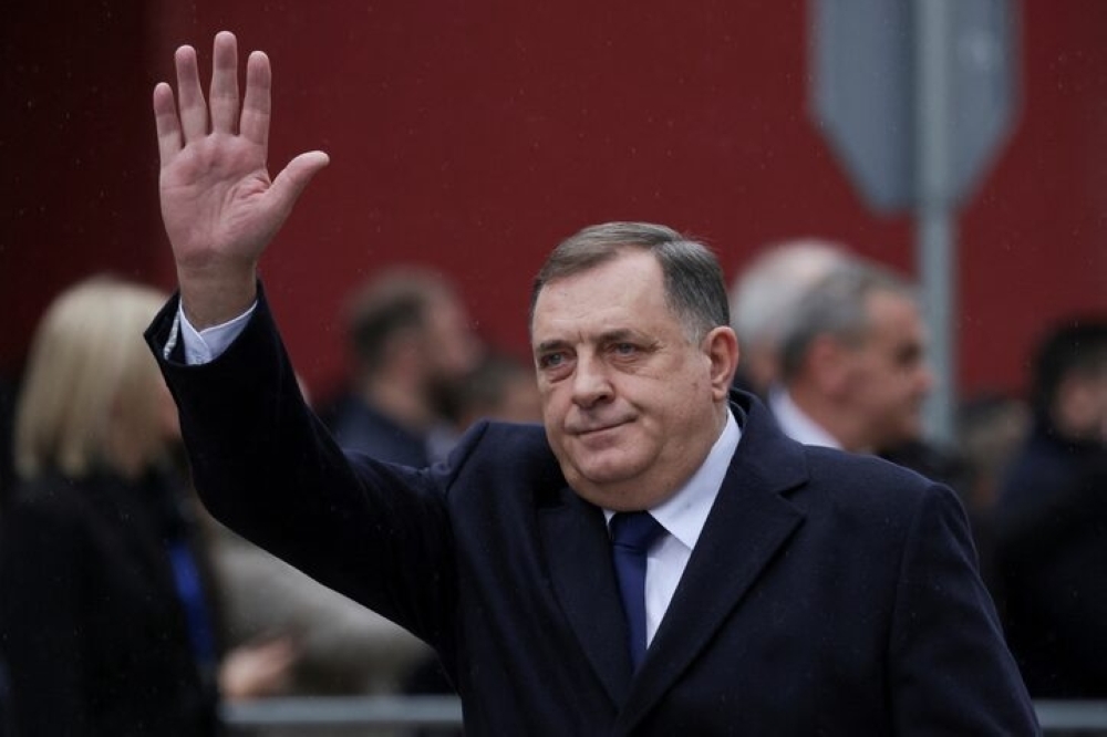 President of Republika Srpska (Serb Republic) Milorad Dodik waves as he attends Serb Republic national holiday. - Reuters file photo