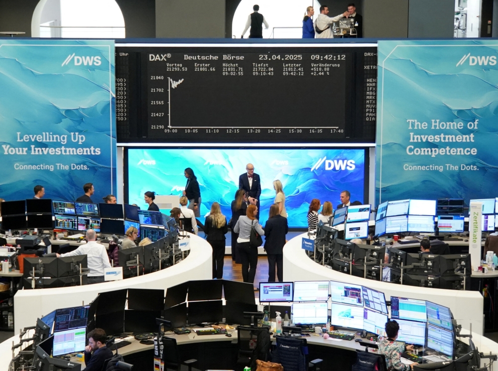 German share price index DAX graph is pictured at the stock exchange in Frankfurt_ Reuters