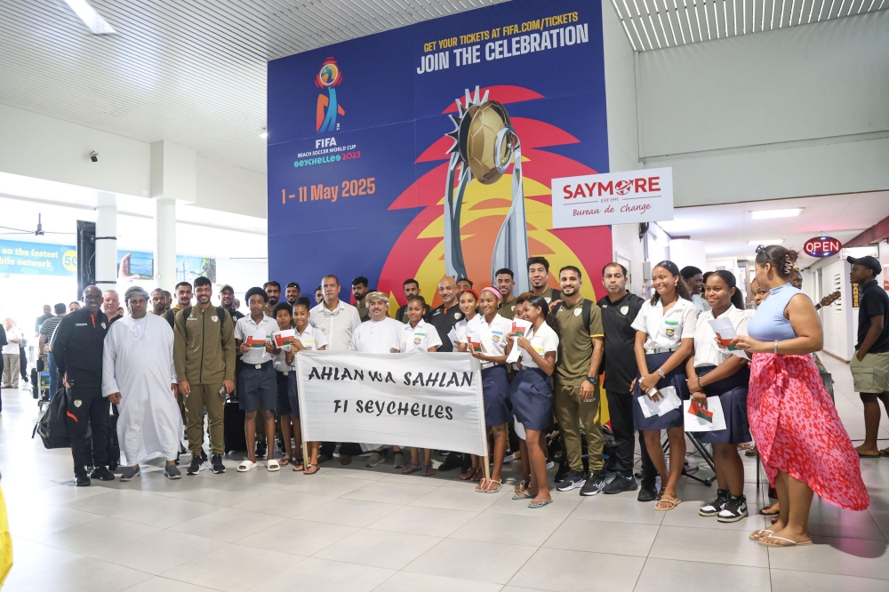 Oman’s delegation received a warm welcome upon their arrival to Seychelles International Airport.