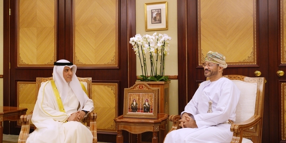 Sayyid Badr Hamad Al Busaidi meets with Dr Mohammed Nassir Al Hajri
