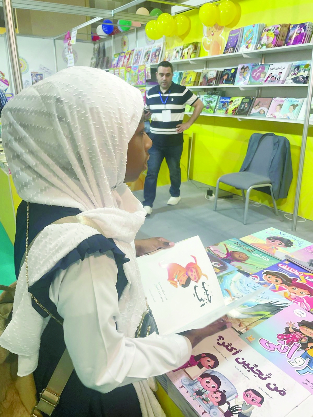 The first day for school students at the Book Fair welcomed an enthusiastic crowd