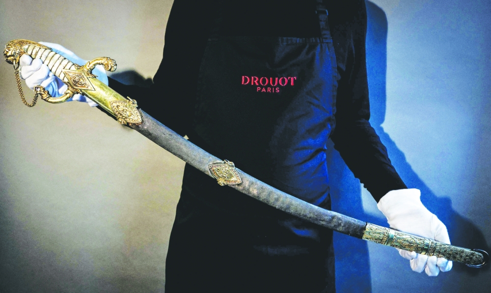 Napoleon's sword to be sold at auction in Paris