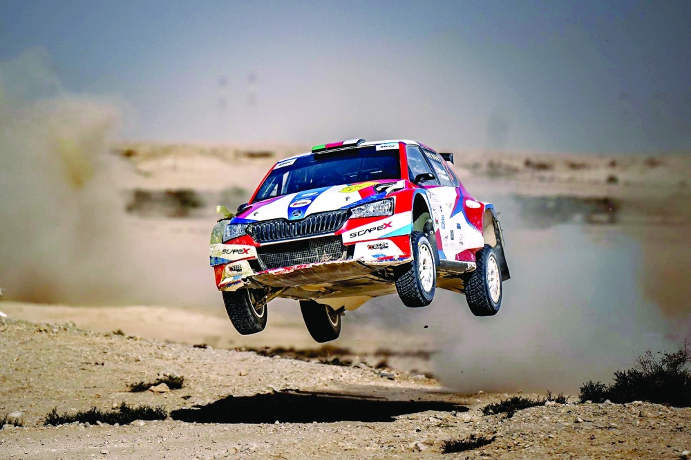 Abdullah al Rawahi at the Qatar International Rally in February.