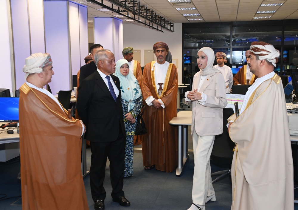 Visiting Brunei minister toured the Digital Studios Complex at the Ministry of Information