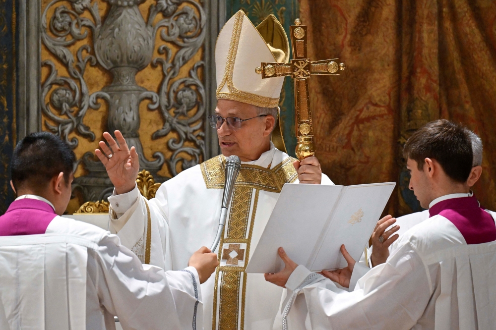 Pope Leo XIV conducts Mass in the Sistine Chapel at the Vatican. — Reuters 
