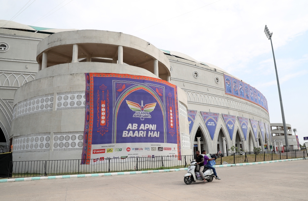Cricket - Indian Premier League - IPL - Lucknow Super Giants v Royal Challengers Bengaluru - Bharat Ratna Shri Atal Bihari Vajpayee Ekana Cricket Stadium, Lucknow, India - May 9, 2025 General view outside the stadium following the announcement that the Indian Premier League has been suspended for one week amid the ongoing tensions between India and Pakistan REUTERS/Stringer
