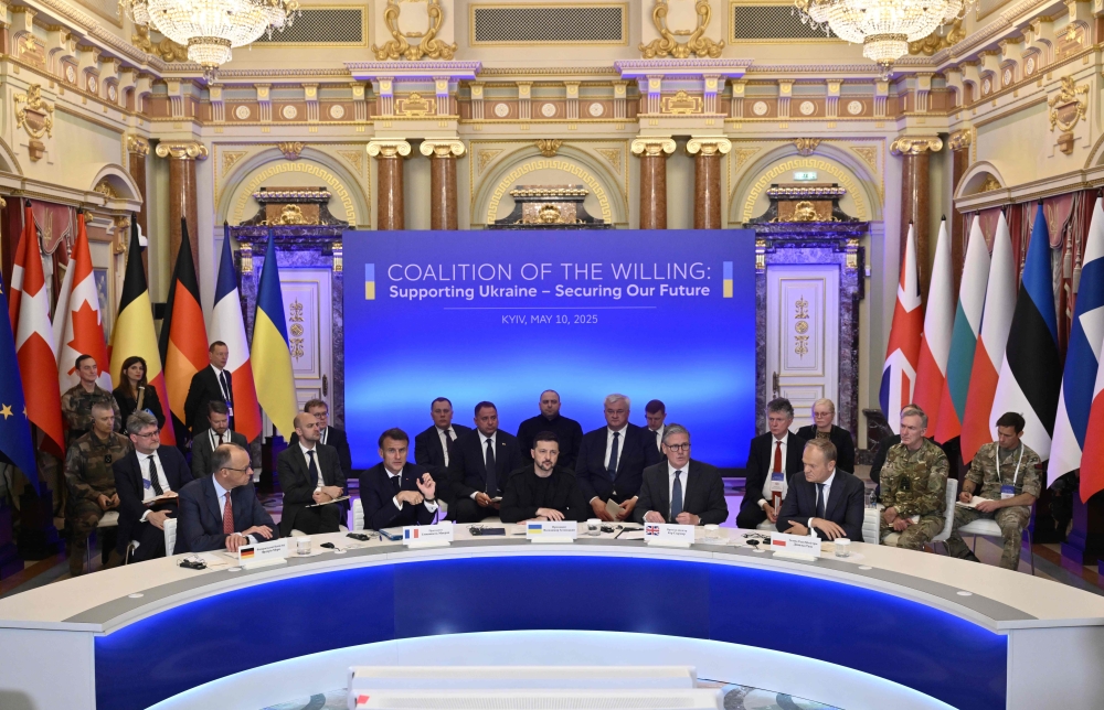 Heads of states take part in a meeting of European leaders in the capital Kyiv. — AFP