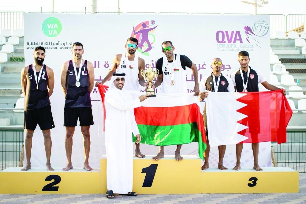 Oman finish 1st and Qatar the runners-up in West Asia Beach Volleyball championship