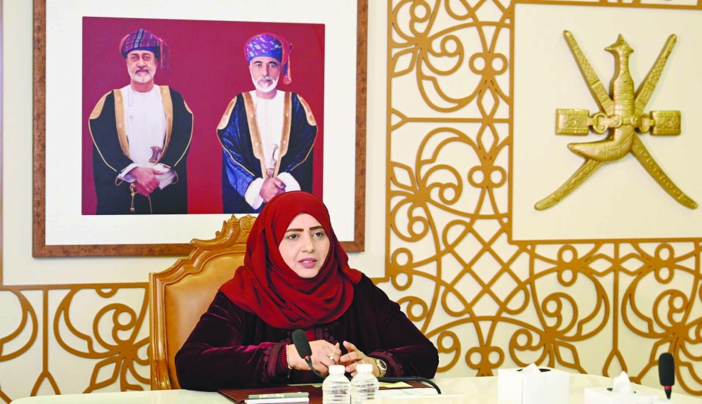 The meeting was held under the chair of Dr Laila bint Ahmed al Najjar, Minister of Social Development. — ONA