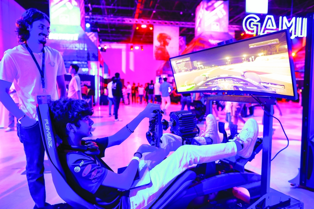 Testing their driving skills in a high-speed