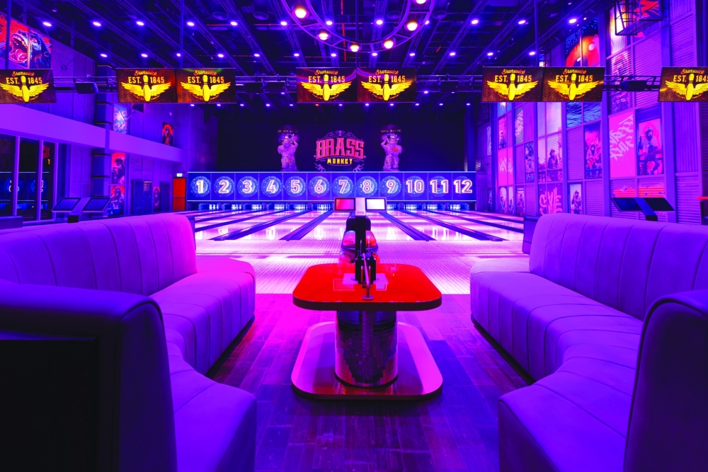 Bowling game at Brass Monkey