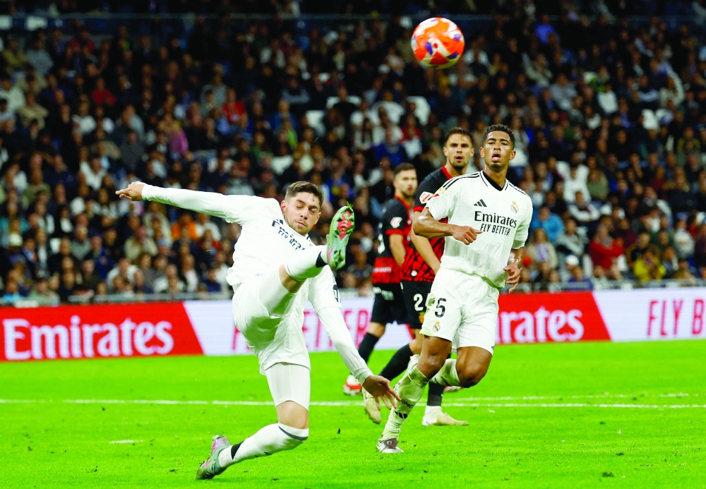 Real Madrid's Federico Valverde in action. — Reuters
