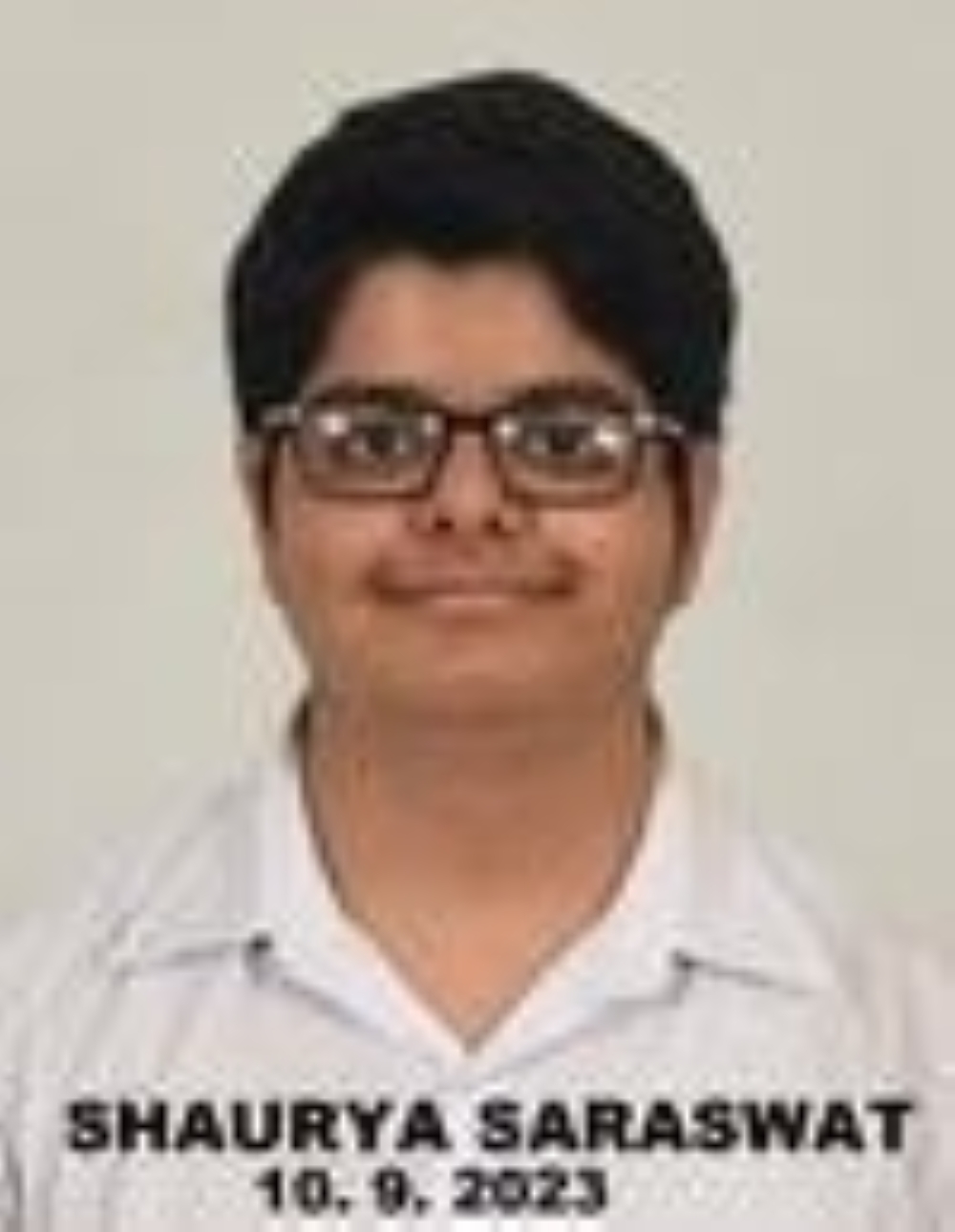 SHAURYA SARASWAT (98.6%)- CLASS X
