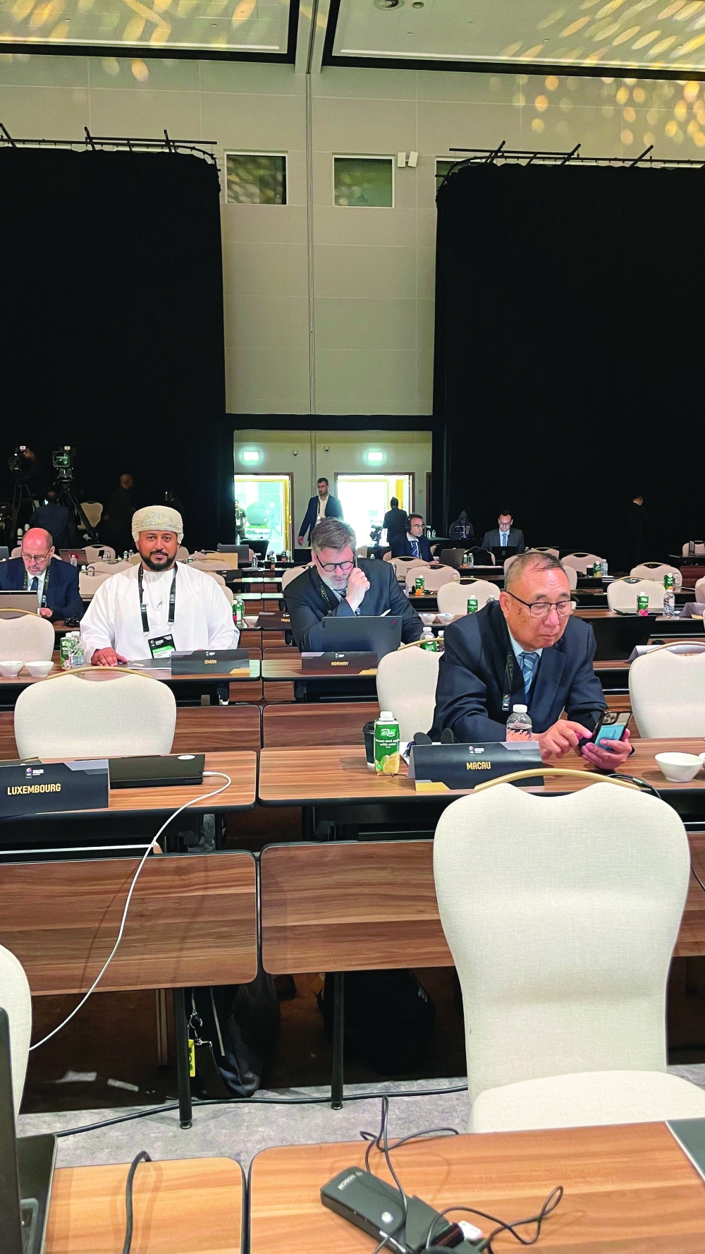 OBA Vice-Chairman Abu Bakr al Jahwari attends the Fiba Mid-Year Congress.