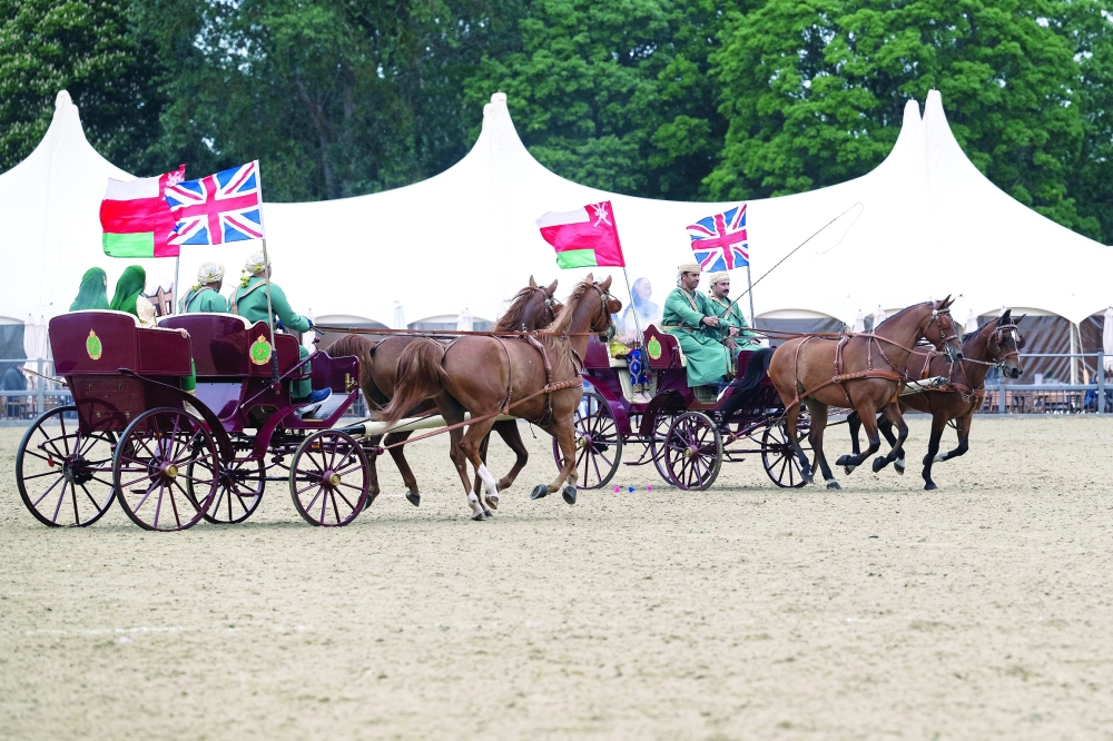 The Royal Windsor Horse Show is hosting world-class competitions in show jumping, endurance and dressage, in addition to carriage driving and pony parades, featuring participants from various countries