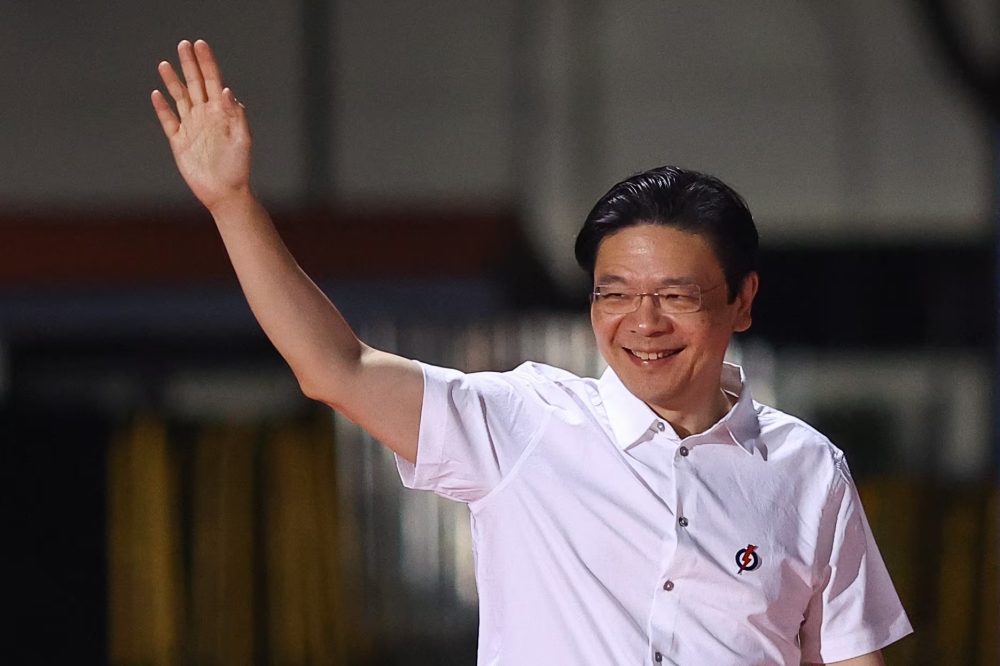 Singapore's PM Lawrence Wong arrives at an assembly area for People's Action Party supporters, in Singapore. — Reuters file photo