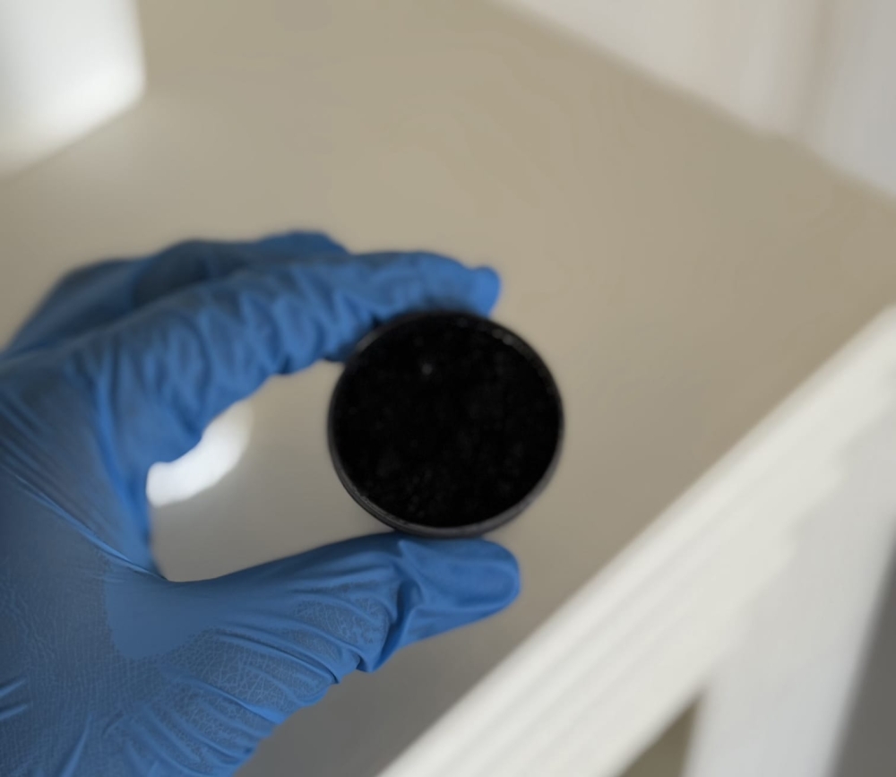 Water filter using squid ink