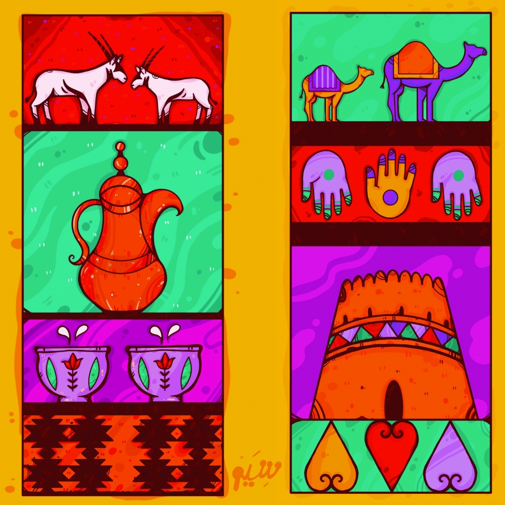 A dreamweaver of Omani heritage through digital art
