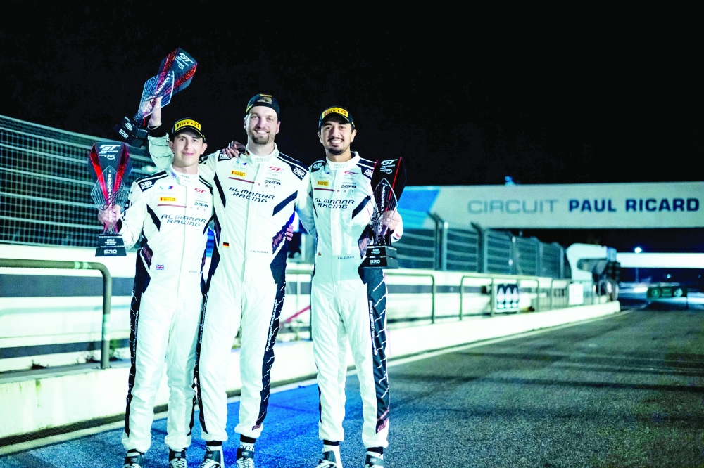 The trio, Al Zubair from Oman, Klingmann from Germany and Tuck from Britain, finished on the podium at the opening round