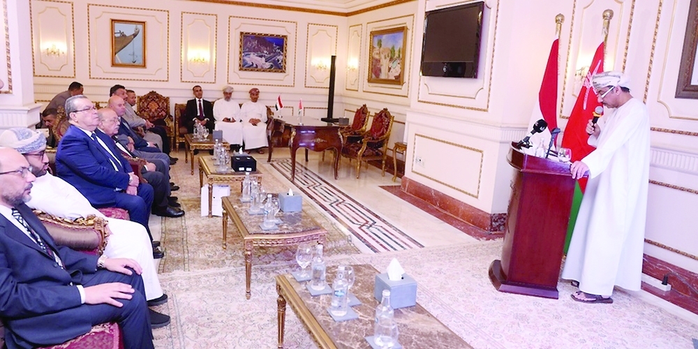 Abdullah bin Nasser al Rahbi lauded the vital role undertaken by Omani and Egyptian business leaders as key pillars in strengthening bilateral relations. - ONA