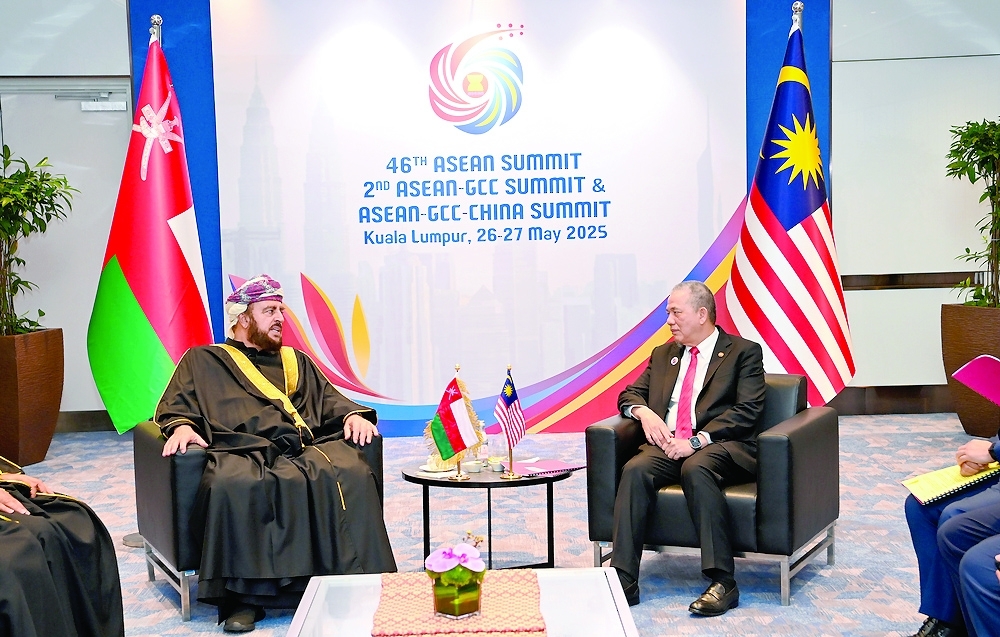 HH Sayyid Asaad also met Fadillah Yusof, Minister of Energy Transition and Water Transformation of Malaysia. — ONA
