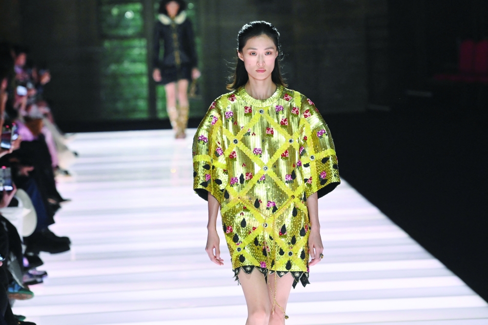 Louis Vuitton holds fashion show at France's Palais des Papes