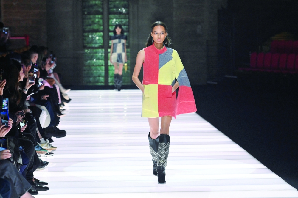 Louis Vuitton holds fashion show at France's Palais des Papes