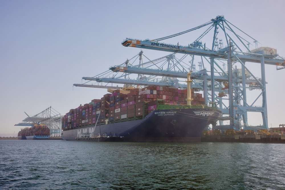 The Port of Los Angeles in San Pedro, Calif., April 7, 2025. (Maggie Shannon/The New York Times)