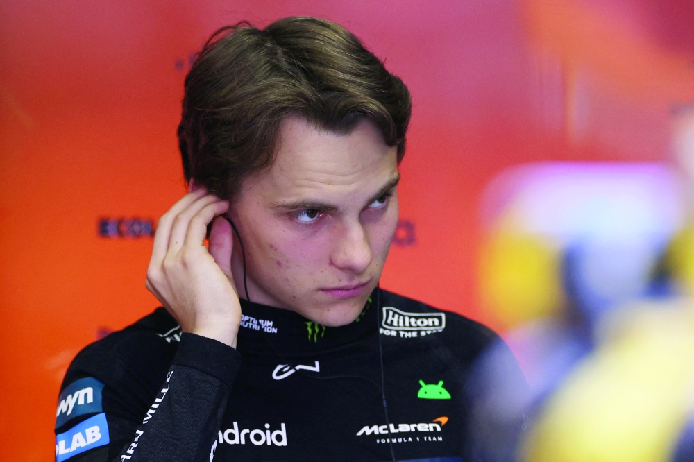 McLaren's Oscar Piastri during practice. — Reuters