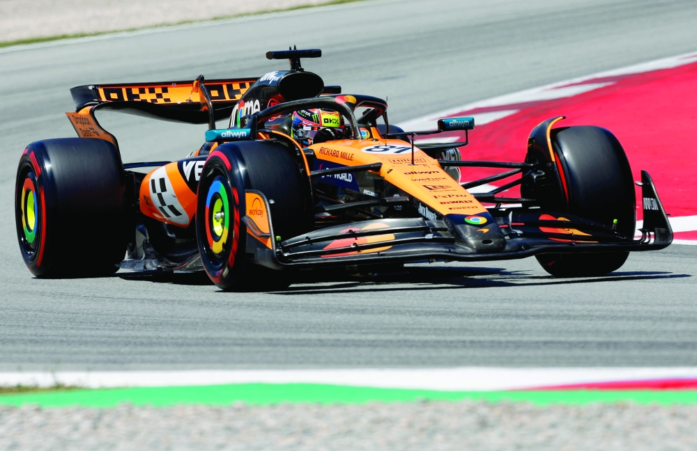  McLaren's Oscar Piastri during practice. —  Reuters
