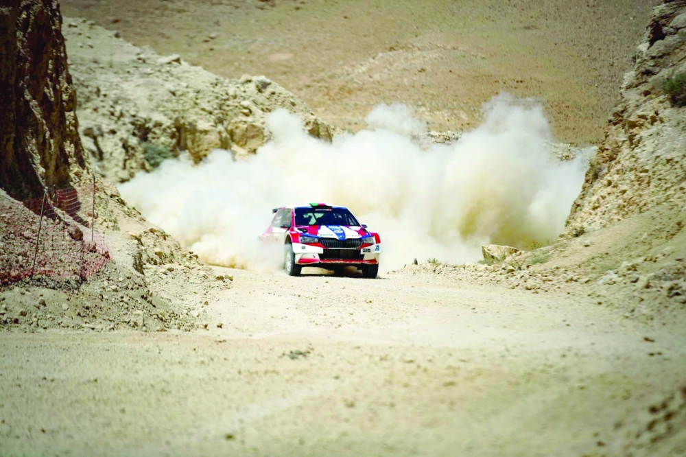 Abdullah al Rawahi during the race