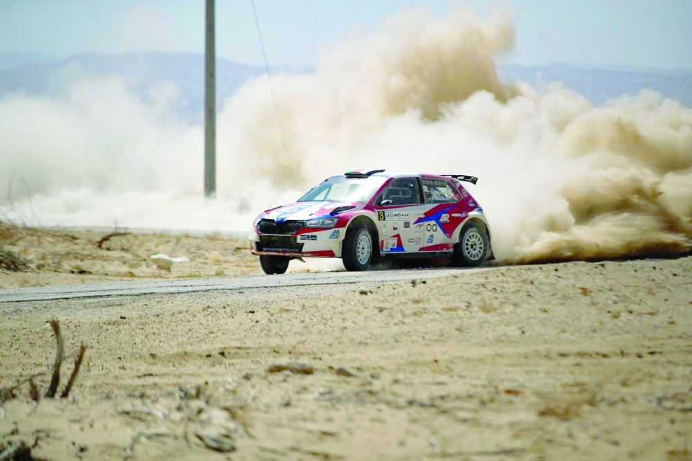 Abdullah al Rawahi during the race