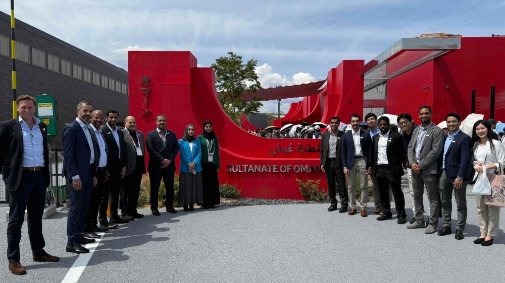 Members of the Omani delegation pictured during their tour of a site in Japan (Credit: EDO)
