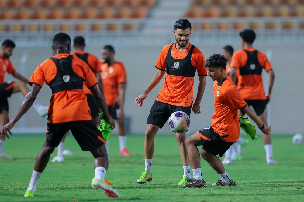 Oman players during the training session