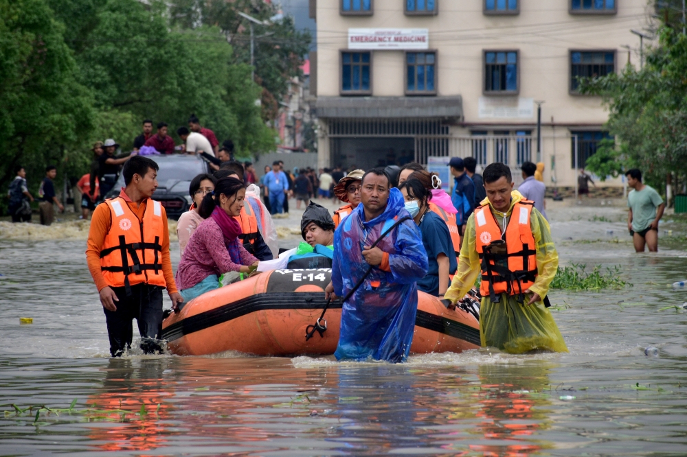 Members of National Disaster Response Force (NDRF) team