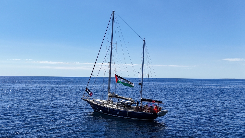 The Madleen, part of the Freedom Flotilla Coalition, left Sicily last week with a cargo of relief supplies "to break Israel's blockade on Gaza".