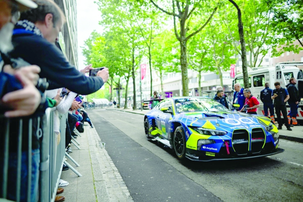 Al Harthy awaits for the '24 Hours of Le Mans' race