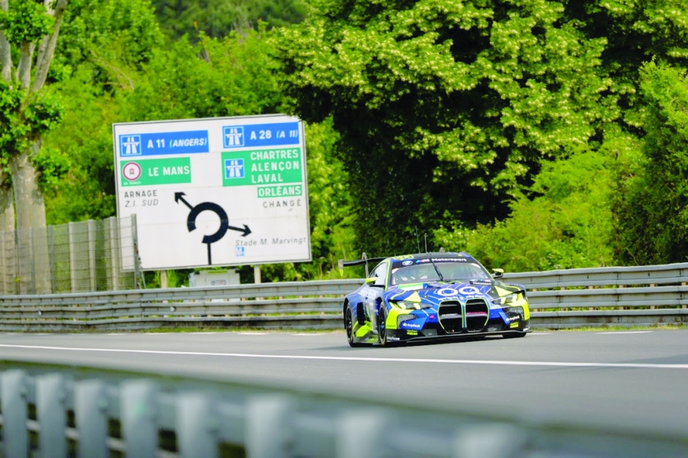 Al Harthy awaits for the '24 Hours of Le Mans' race
