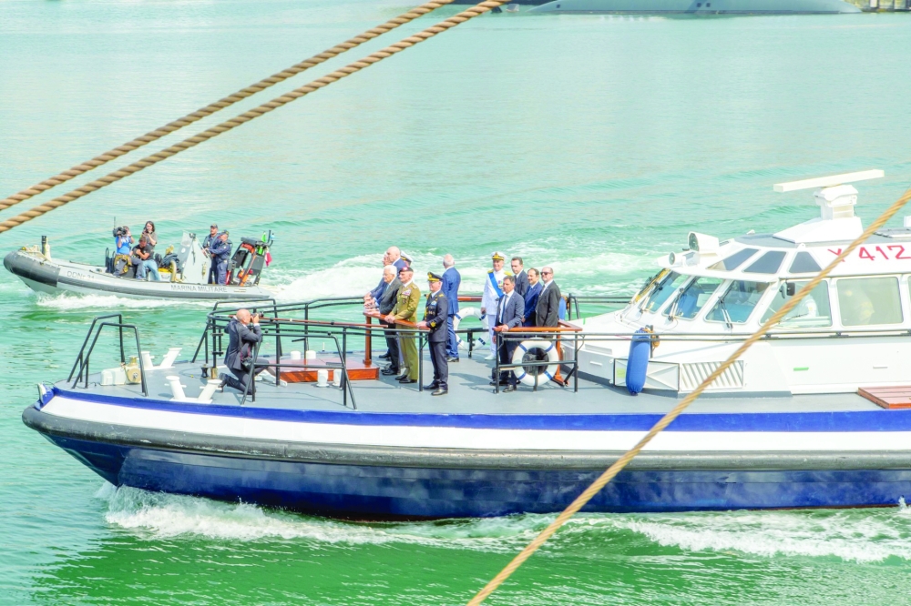 Shabab Oman II docks at Genoa