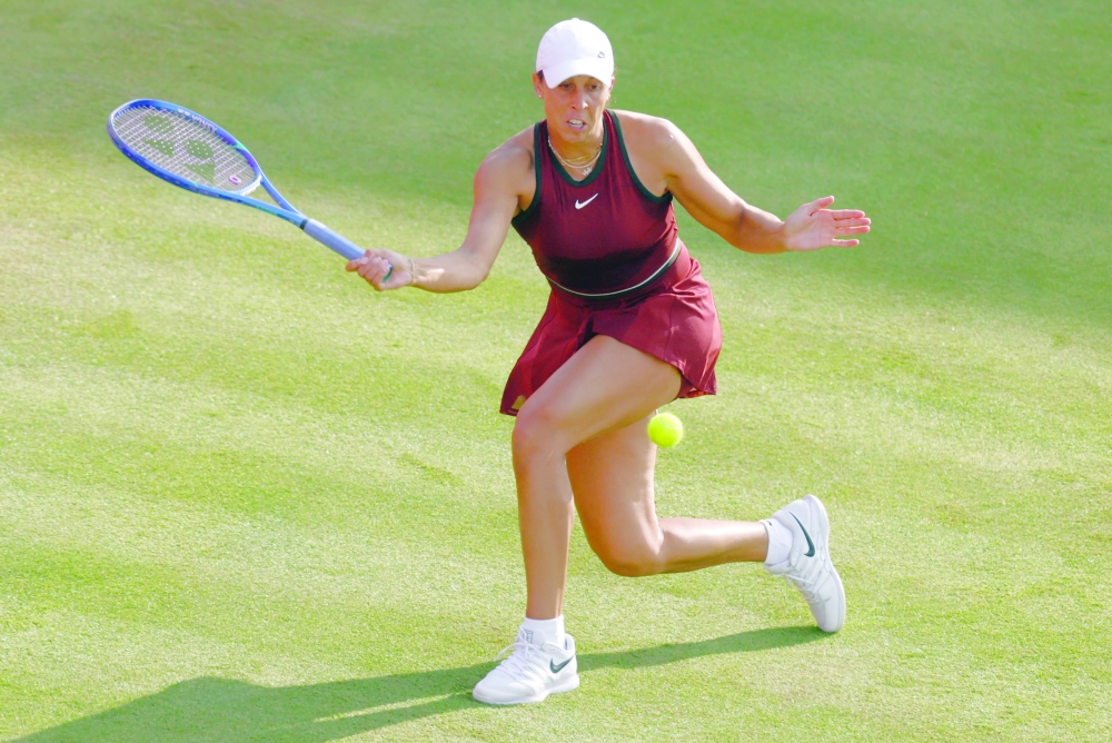 Madison Keys of the US in action during her round of 16 match. — Reuters 