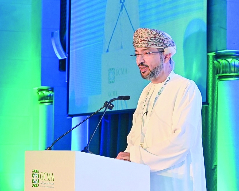 Haitham bin Salem al Salmi, CEO – MSX, speaking at the conference