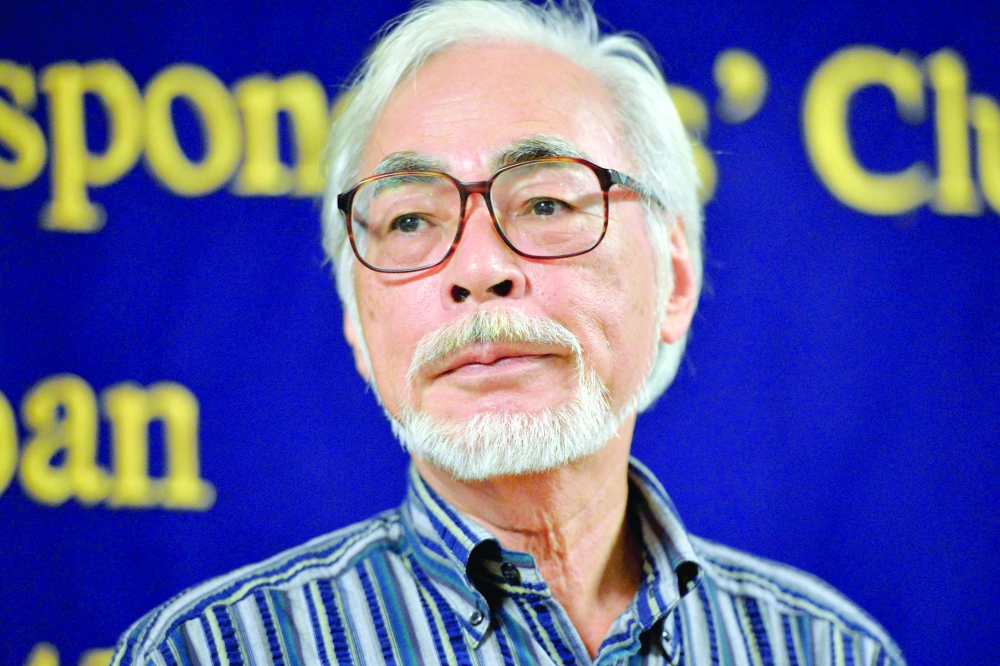 Oscar-winning Japanese animator Hayao Miyazaki