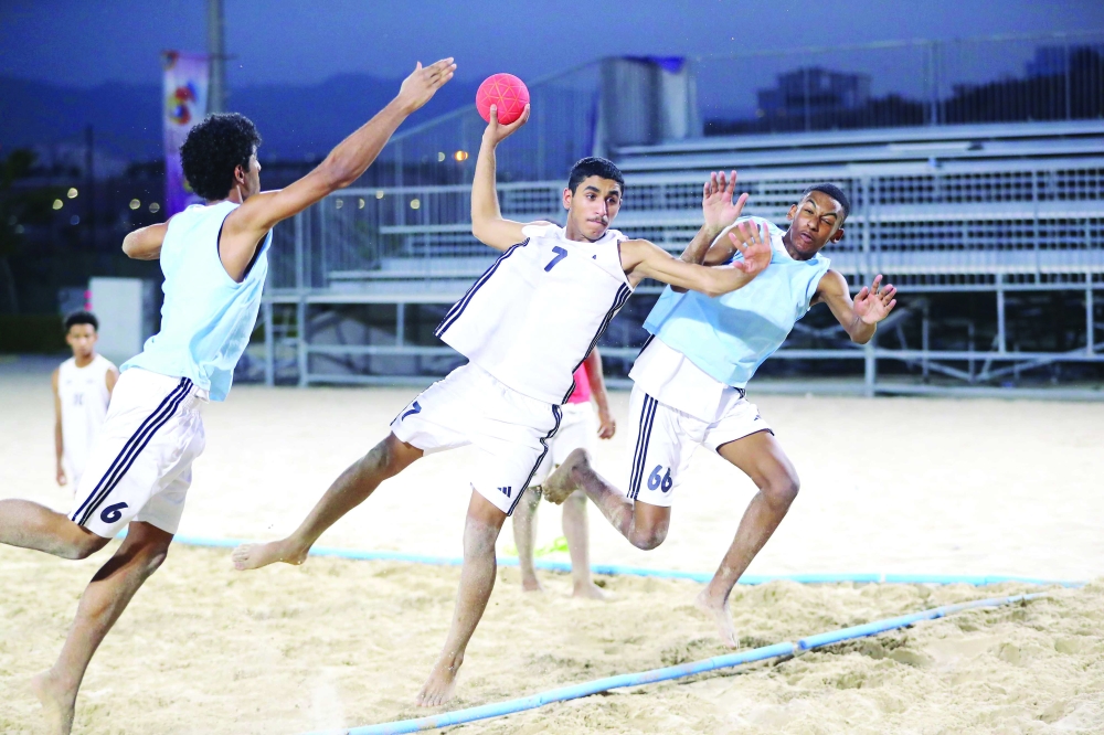 Players in action during the training camp 