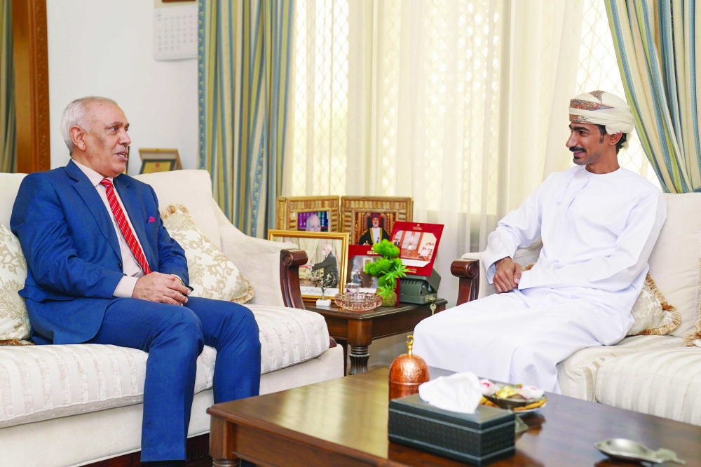 Mohammed bin Abdullah al Ajmi with Azzedine al Tayse, Ambassador of Tunisia to Oman