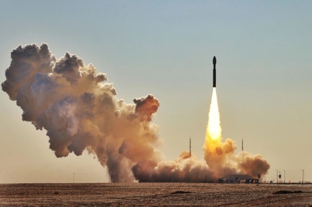 Launch of satellite OL-1 last November.