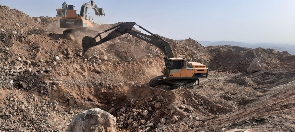 The project includes road safety features such as concrete and metal barriers
