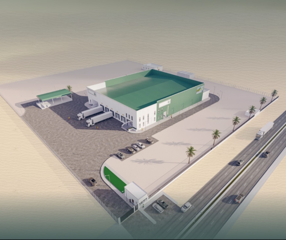 Illustration of the new Integrated Centre at the Najd Agricultural Zone.