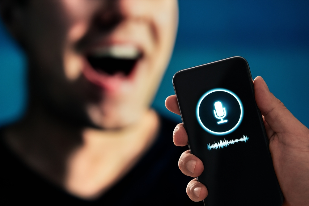Voice,Recognition,,Ai,Speech,Generator,Or,Audio,Recording,App,On