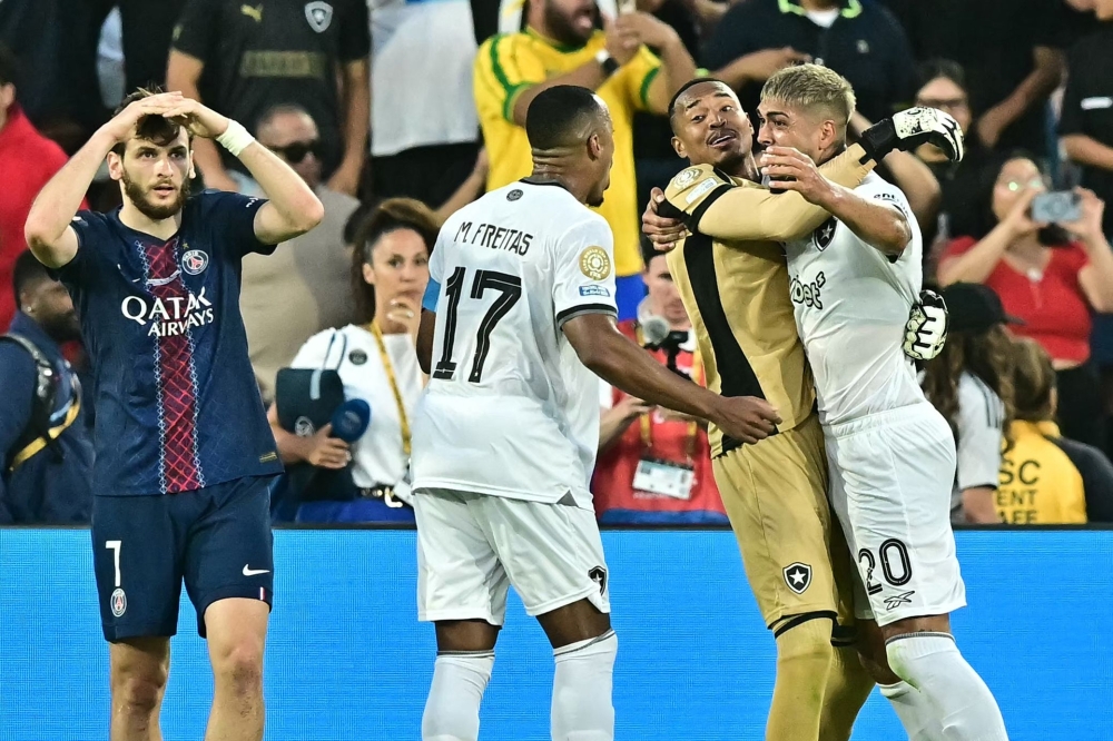 #17 Marlon, #12 John and #20 Alexander celebrate after the winning. — AFP